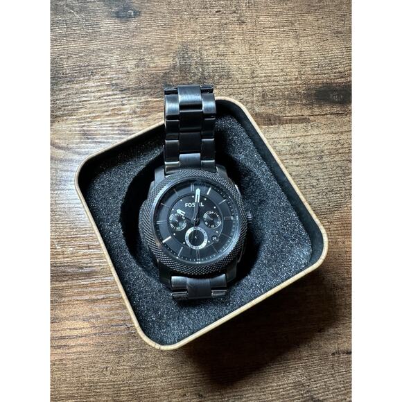 Fossil Accessories - Fossil Machine Men's Watch with Stainless Steel Band, Chronograph Watch Display